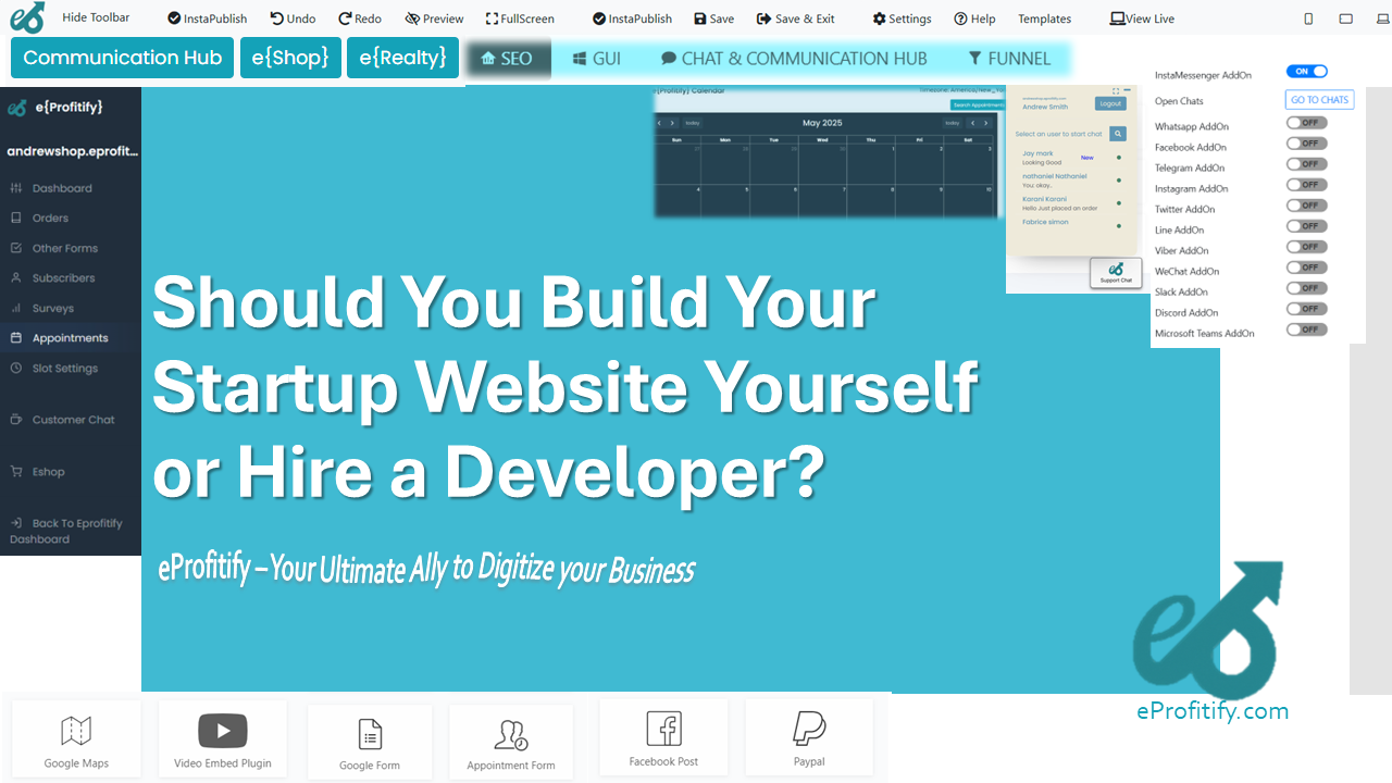 Should You Build Your Startup Website Yourself or Hire a Developer?